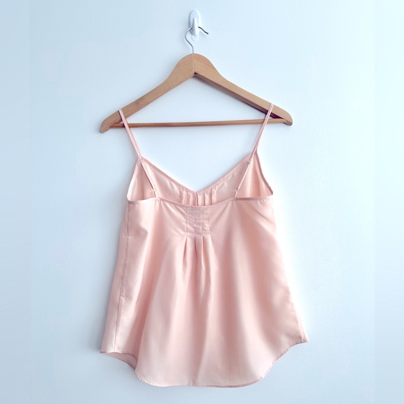 Aritzia Talula Light Pink Pleated Blouse Top - size small - Picture 2 of 6